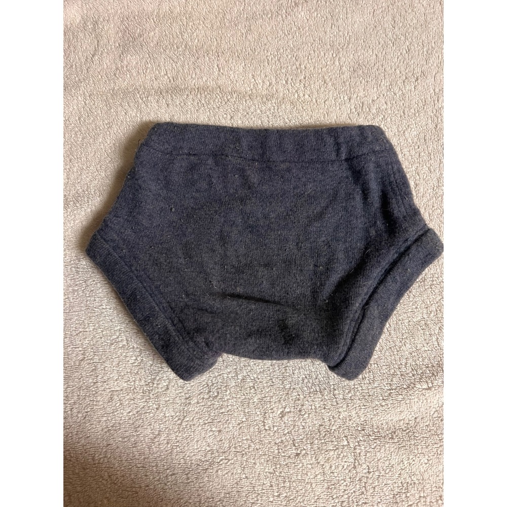 Paper Bag Owl Company Handmade Upcycled Wool Diaper Cover Soaker Gray